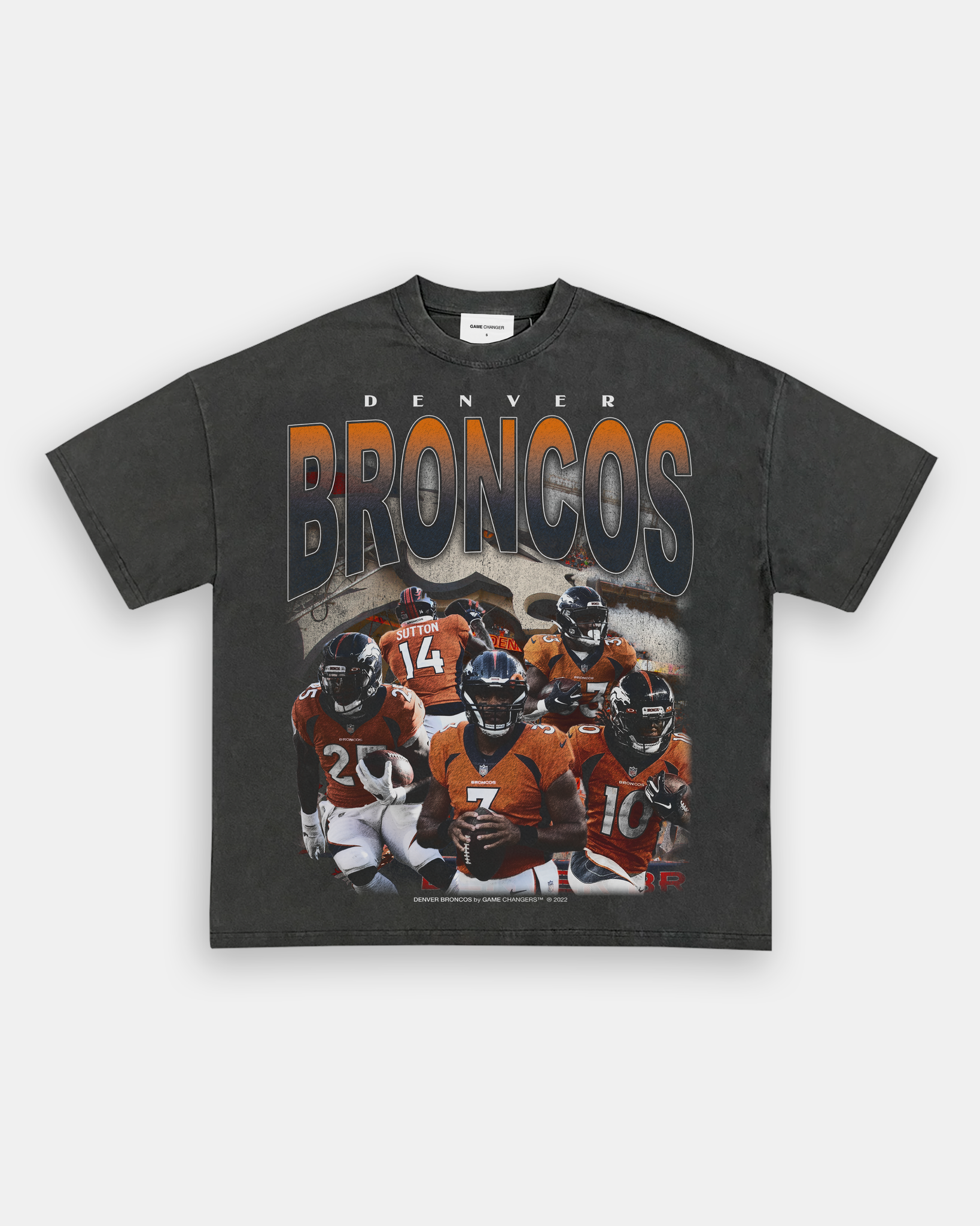 2022 DENVER BRONCOS VINTAGE TEE