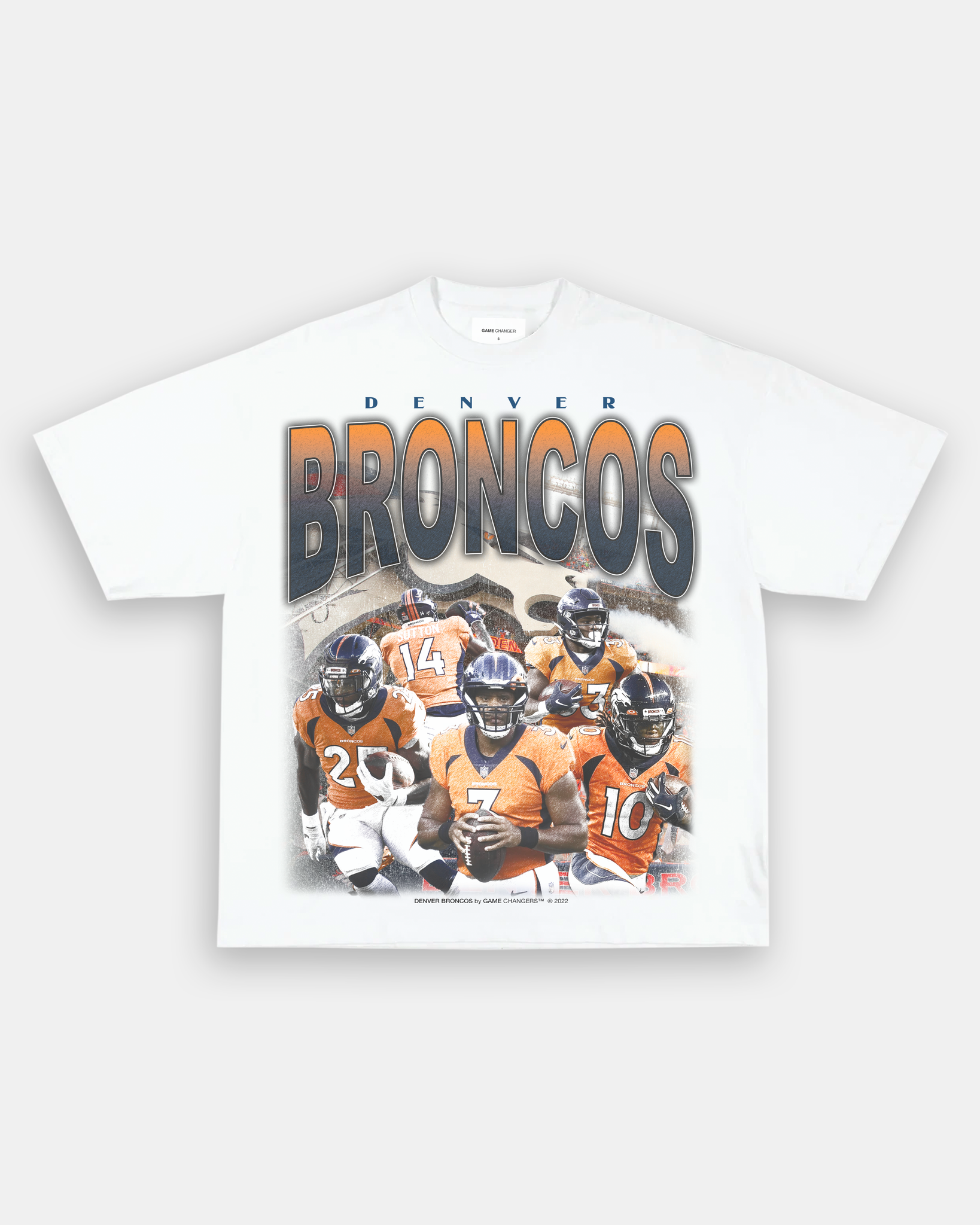 2022 DENVER BRONCOS VINTAGE TEE