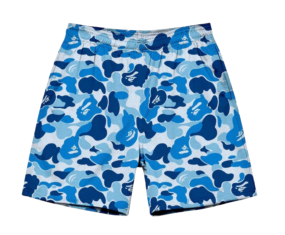 BLUE CAMO APE SHORTS