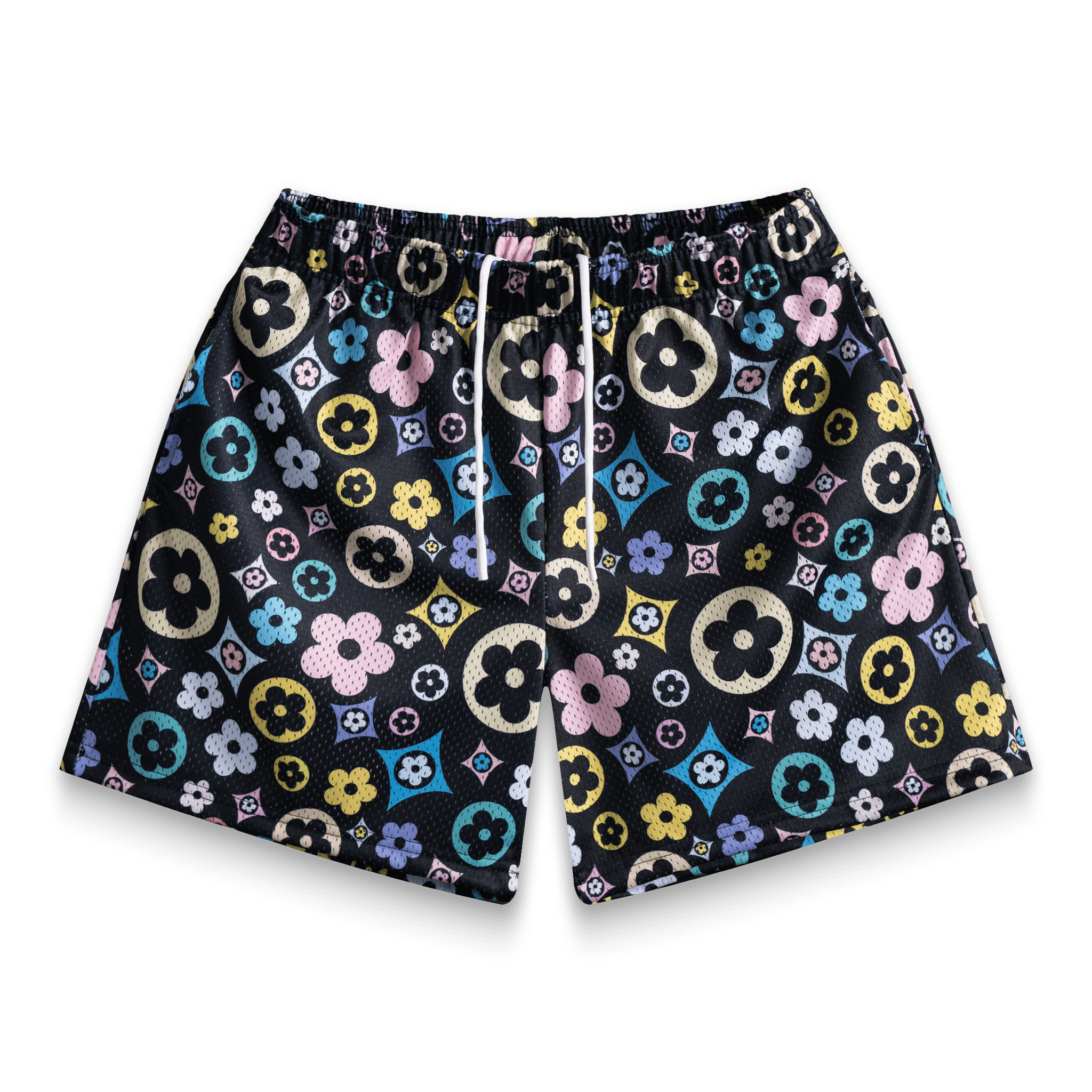 Rainbow Flower Shorts