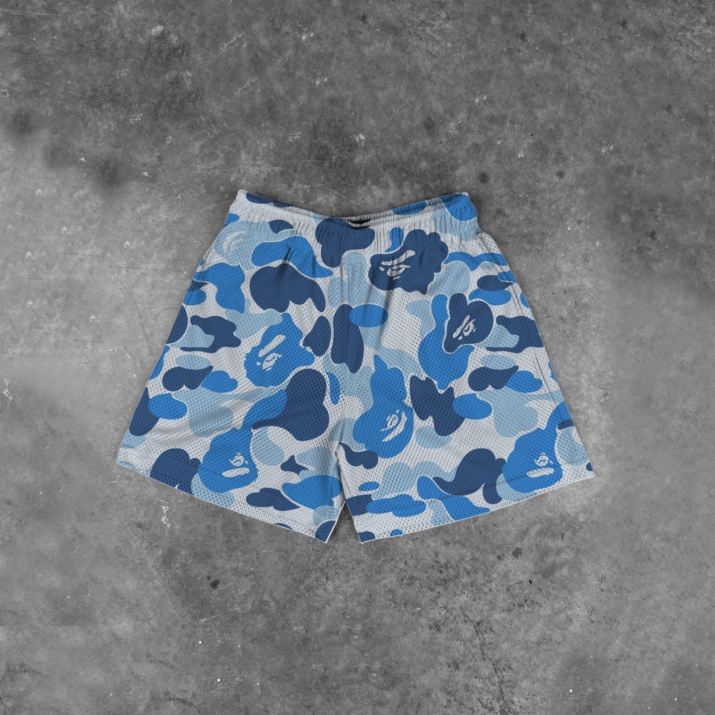 CAMO BLUE - MESHORTS