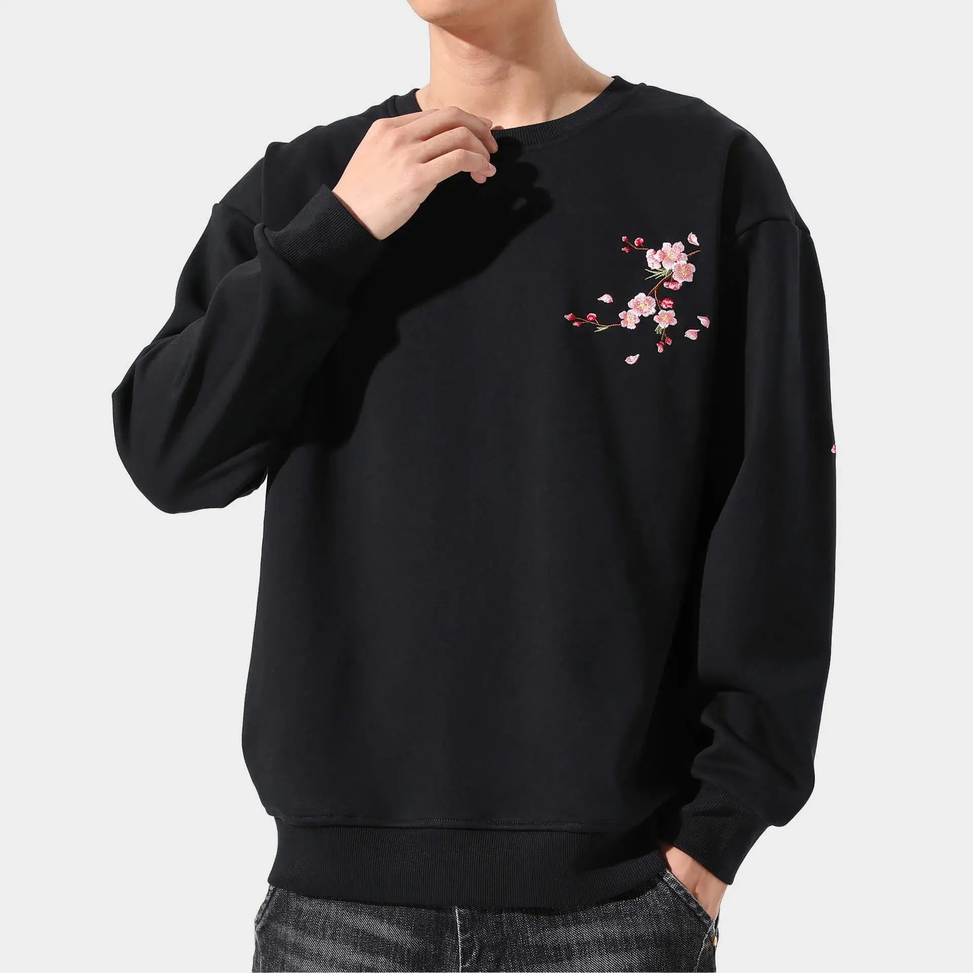 Sakura Embroidered Sweatshirt