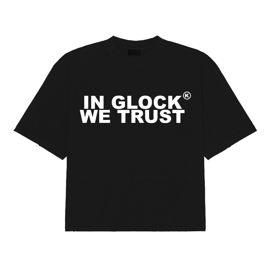 IN GLOCK WE TRUST OVERSIZED TEE (black)